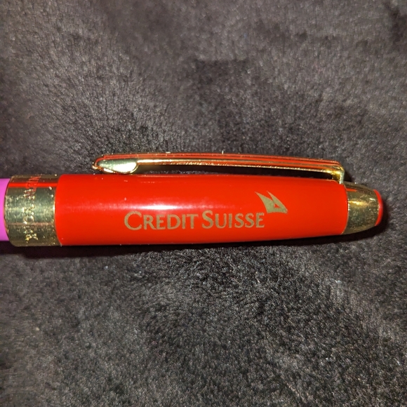 Last Min Gift! Kate Spade Thoughts on her Sleeve Ball Point Pen Pink & Purple w - Picture 6 of 9